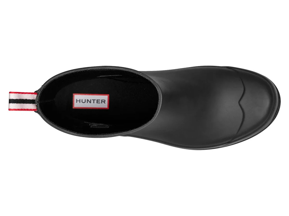 HUNTER M PLAY SHORT BOOT Rain Boots Black / Hunter Red / Off White Black New