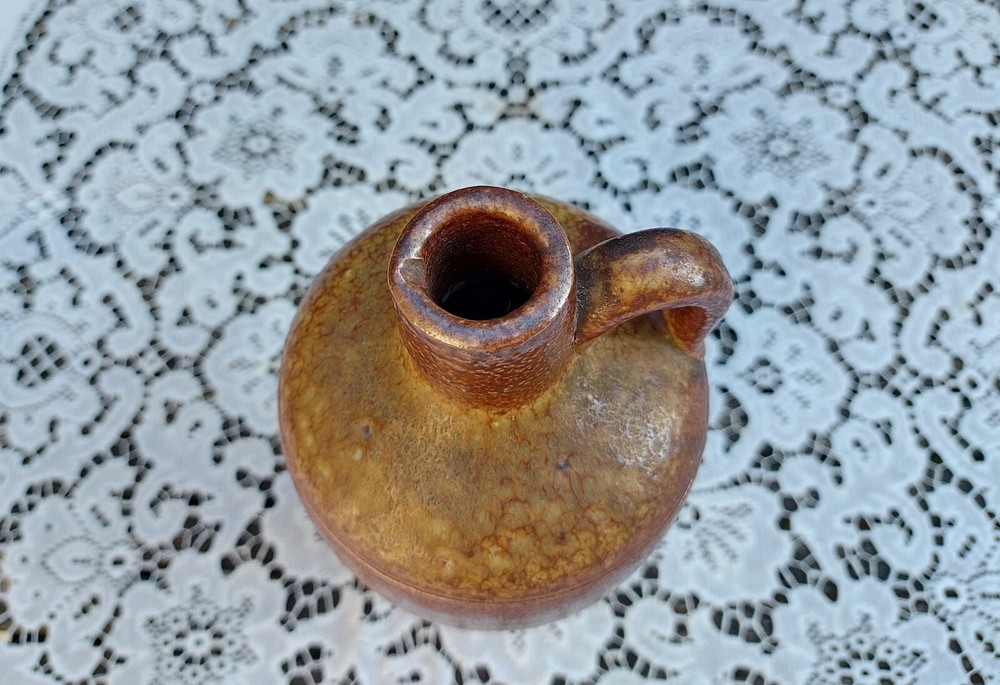 Vintage Earthenware Flagon Bottle Jug Country Kitchen Display Rustic