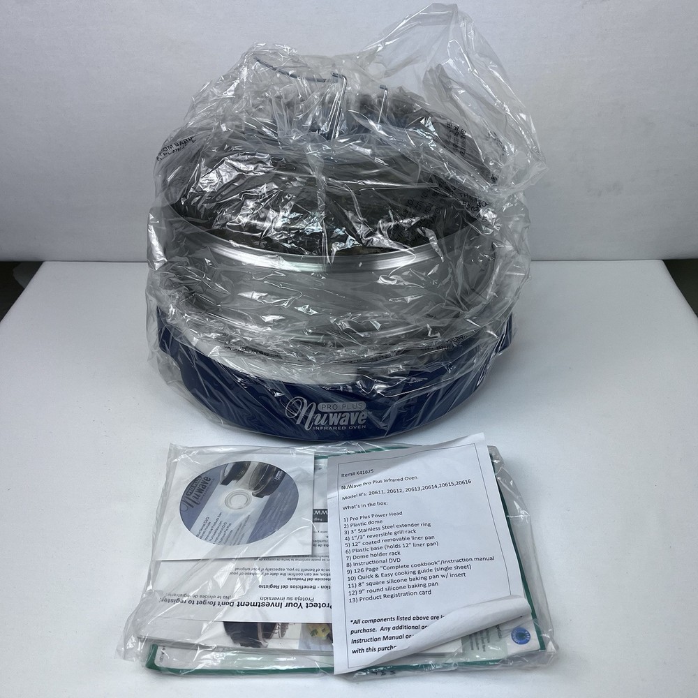 NUWAVE Blue Infrared Oven Pro Plus Model 20614 Kitchen Cooking System Extender