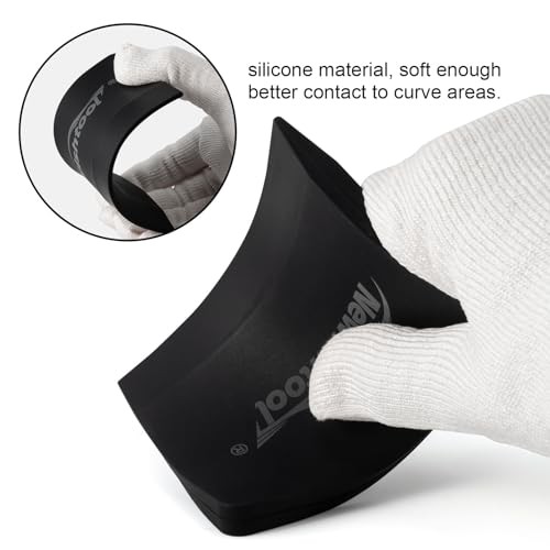 Soft Silicone Squeegee, 2 PCS Small PPF Squeegee for Vinyl, Window Tint Black