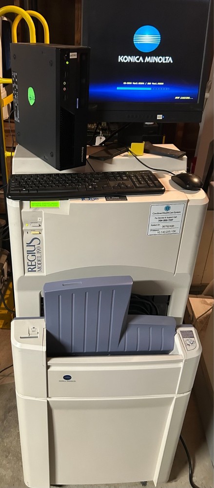 Konica Regius 190 CR Imaging System With CS3 Workstation