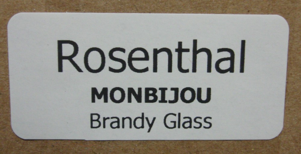 Rosenthal MONBIJOU Brandy Glass Mint in Box