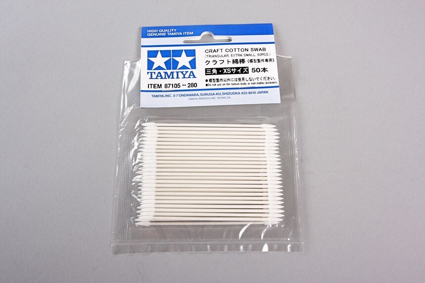 Tamiya Craft Cotton Swab- Triangular / Extra Small 50pcs