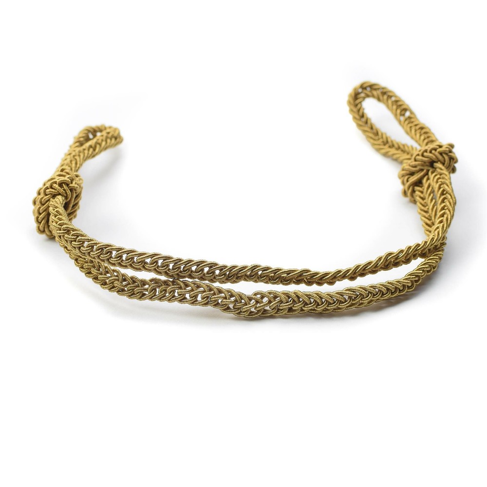 Original Soviet Russian chin strap golden forage peaked cap braid formal string