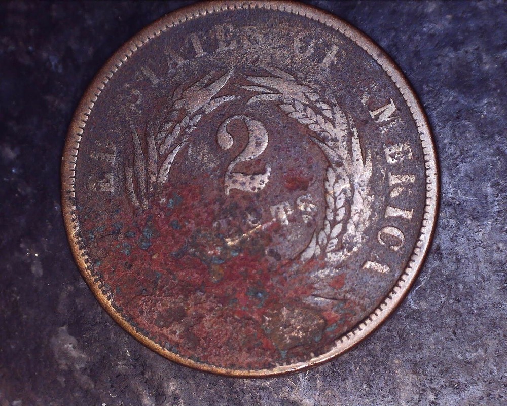 1865 Two Cent Piece U.S. Copper Coin