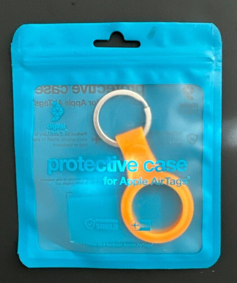 NEW ~ Digital Basics Keychain Protective Case for Apple AirTag - Orange