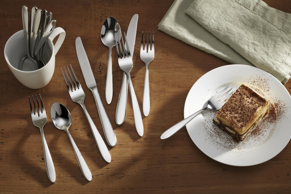 Mooncrest 20-Piece Flatware Set, Service for 4, Silver