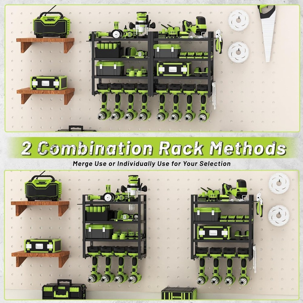 Heavy Duty Power Tool Organizer Wall Mount