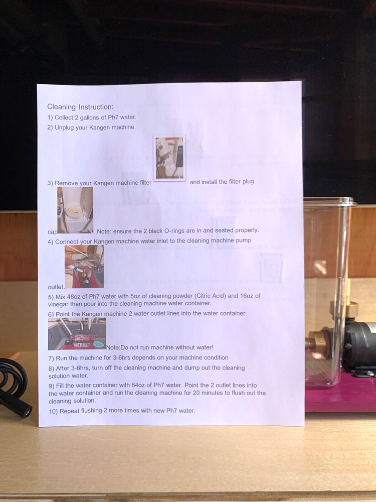 Kangen water machine deep cleaner