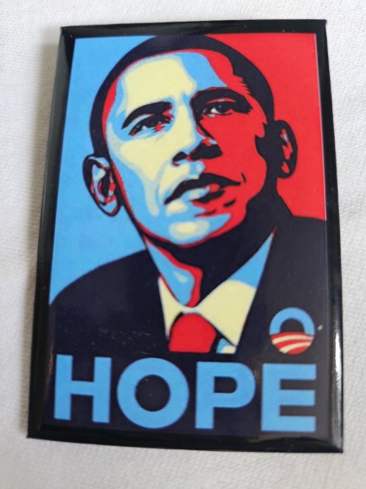 political button Obama HOPE