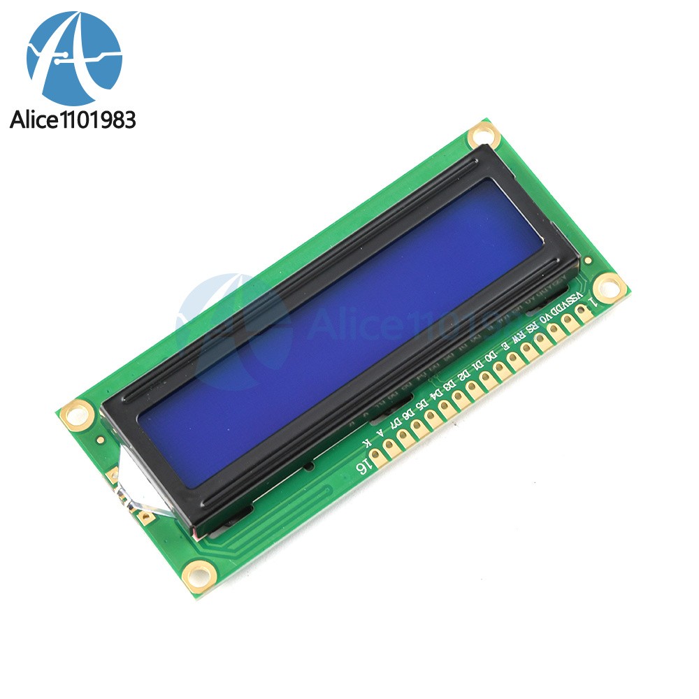 1602 16x2 Character LCD Display Module HD44780 Controller Blue Blacklight