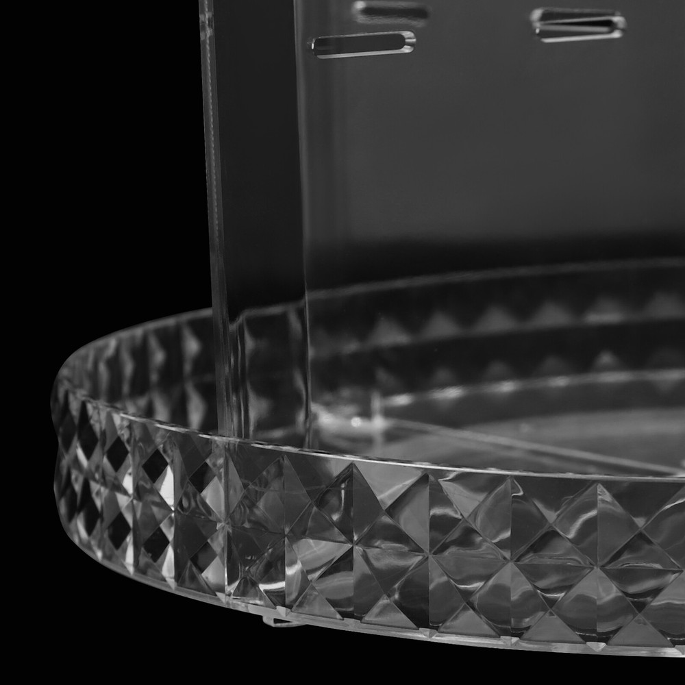 360° Rotating Makeup Organizer Adjustable Shelf Rotatable Cosmetic Organizer Box