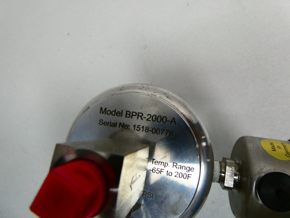 Yz Systems BPR-2000-A Gas Regulator