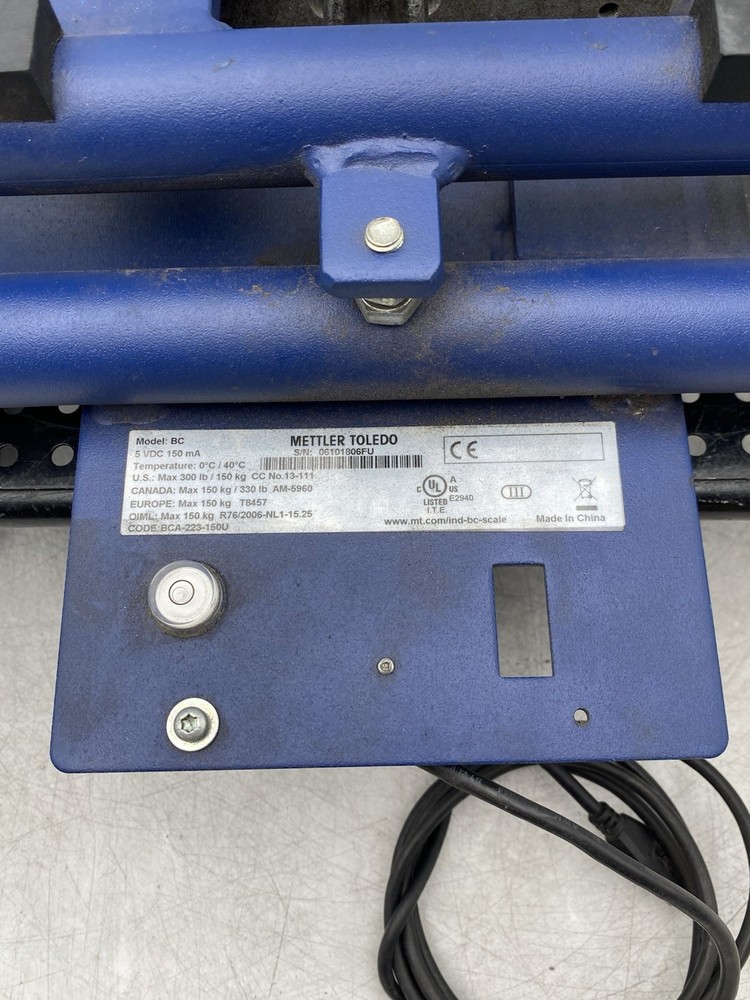Mettler Toledo - Model BC CODE: BC SCALE ONLY