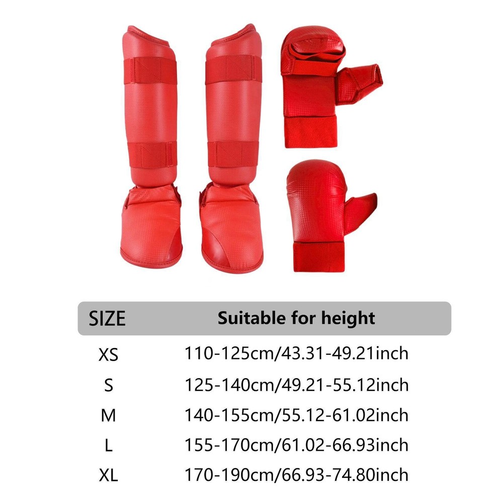 Karate Sparring Gear Set Equipment Practice Comfortable Training Gear Punching
