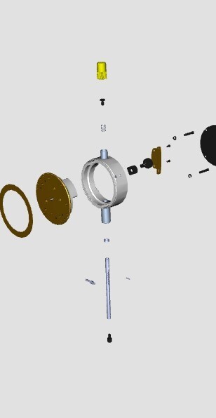 Starrett PT09357 Case Stem Cap for 25 AGD Indicators - BLACK