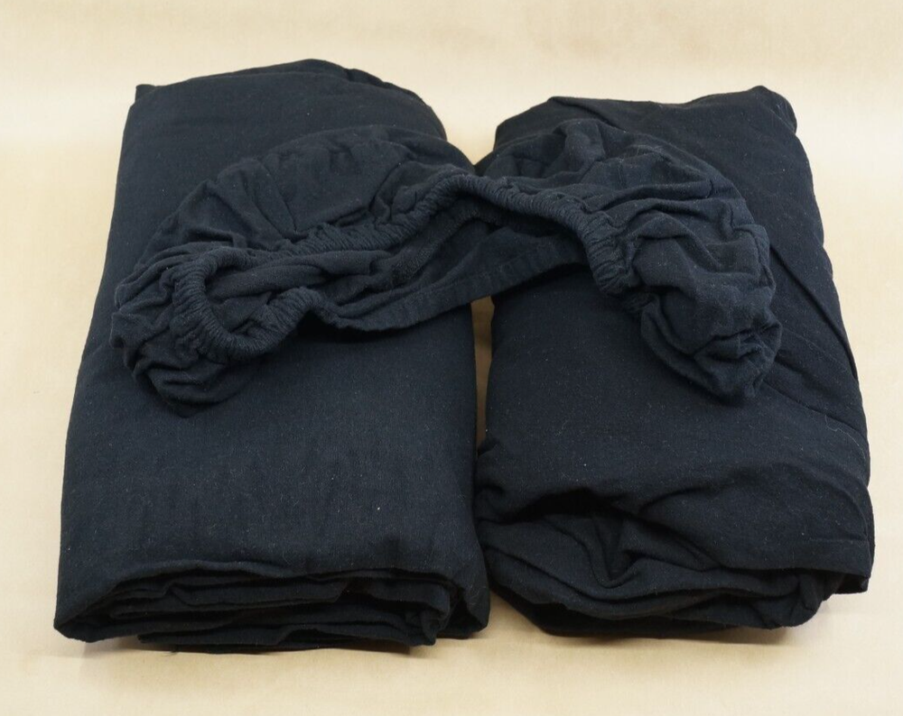 ForPro Premium Flannel Flat Sheet – Wrinkle-Resistant Massage Sheet - Black 3-pc