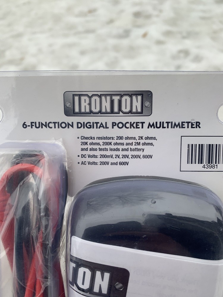 Iron 6-function Digital Pocket Multimeter New