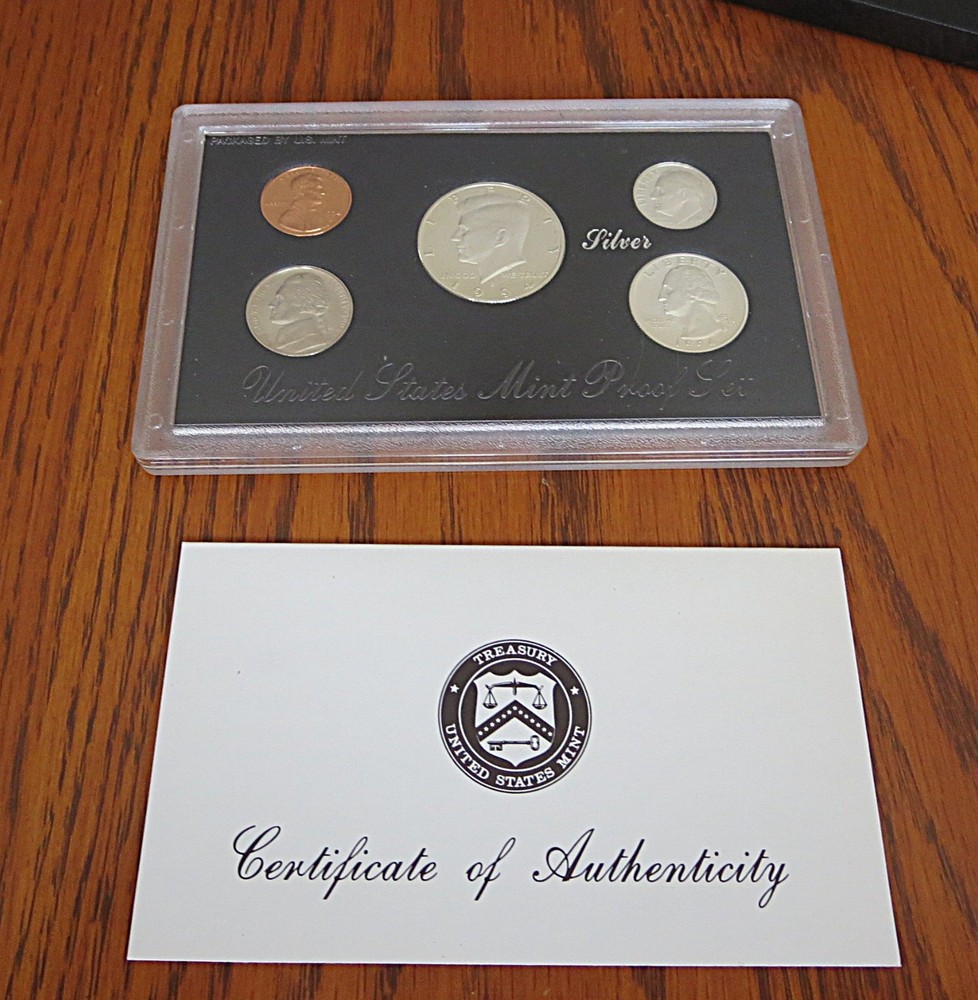 1994 Proof Silver Set with Original Package and COA