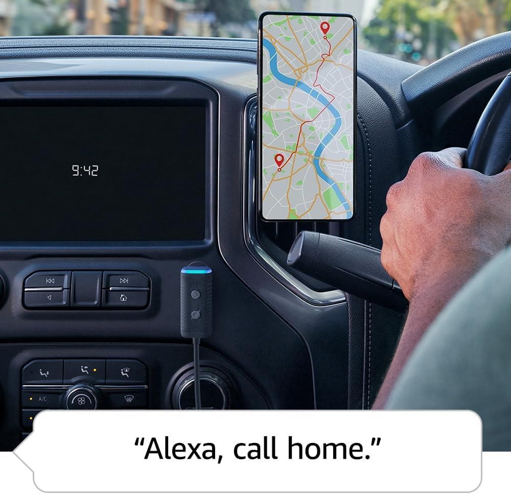 Amazon Echo Auto In Car Smart Speaker With Alexa - Black