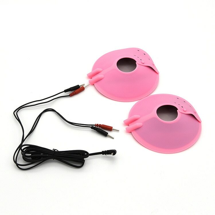 Estim Shock Nipple Paste Pads Electrical Breast Patch Pad Set