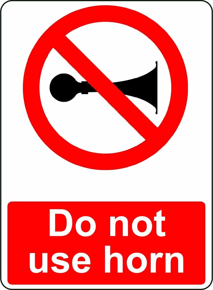 DO NOT USE HORN Sticker Decal XV