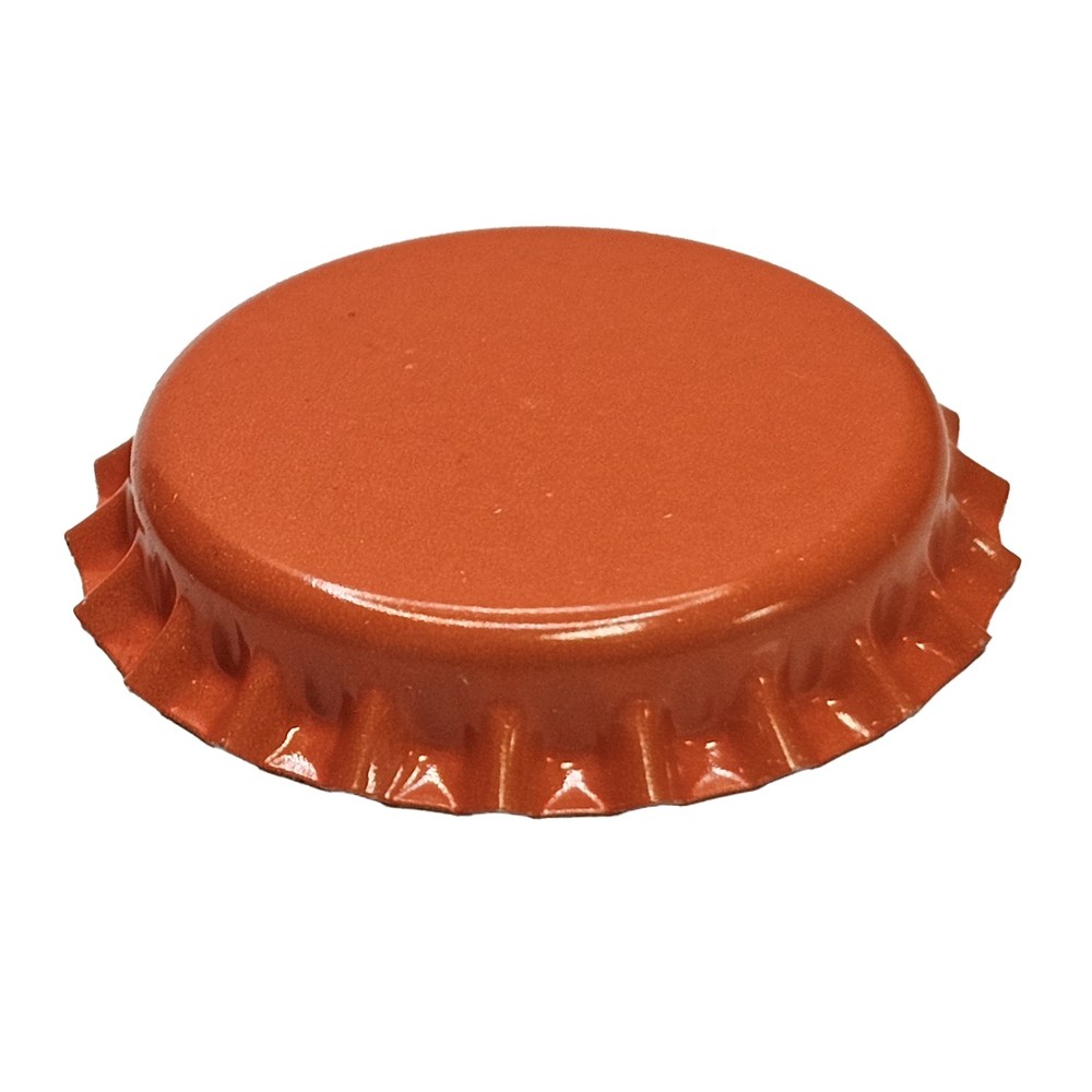 Orange Oxygen Barrier Crown Caps 144 ct for Standard Size Beer Bottles