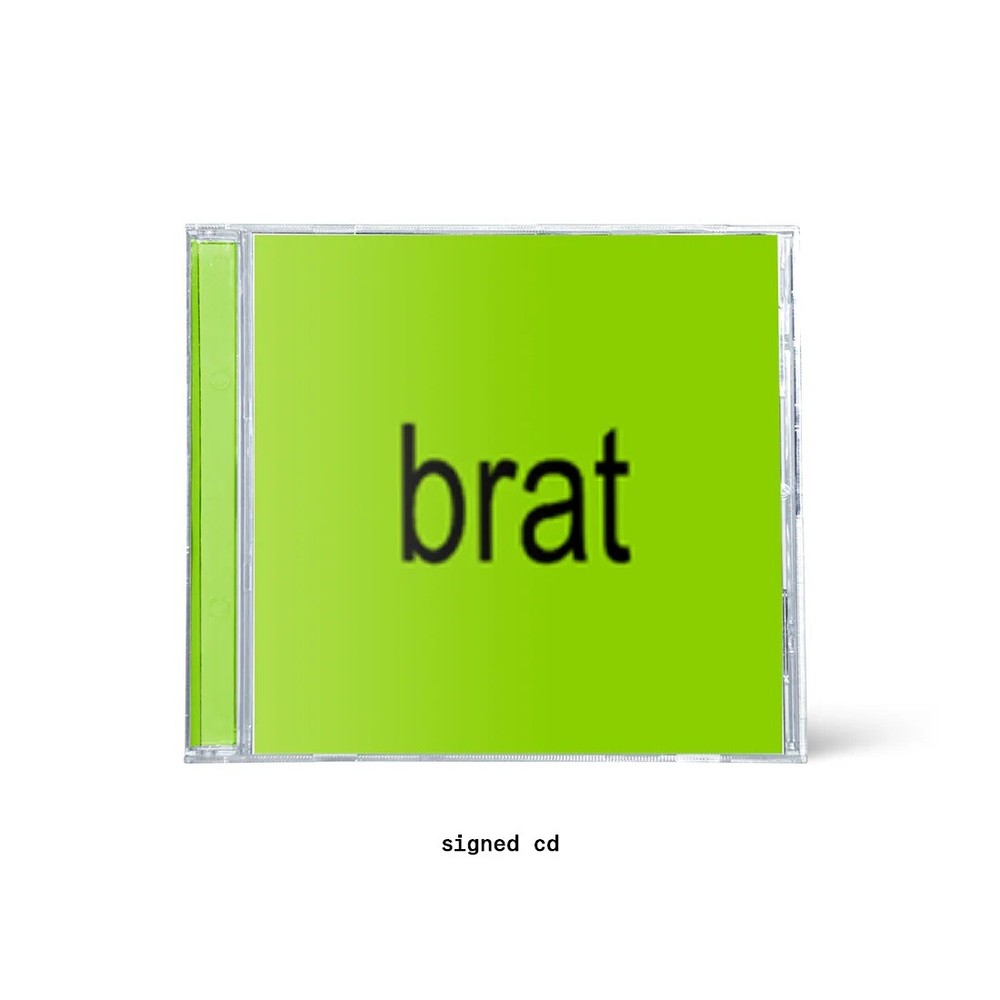 signed brat cd - autographed by charli xcx