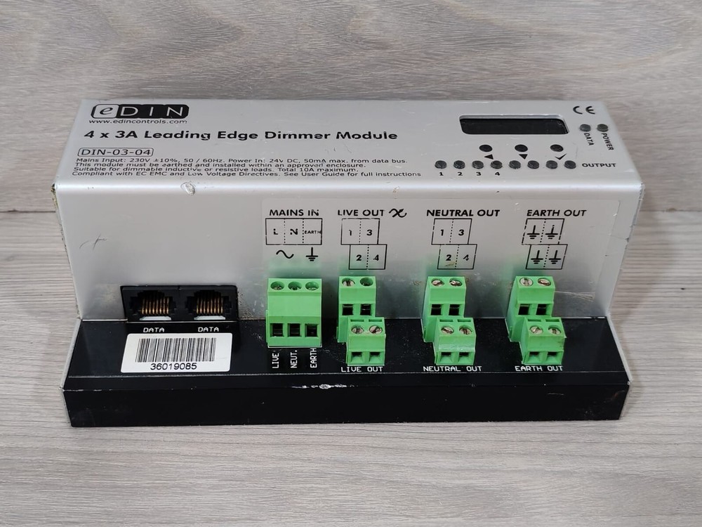 eDIN DIN-03-04 | 4 X 3A LEADING EDGE DIMMER MODULE