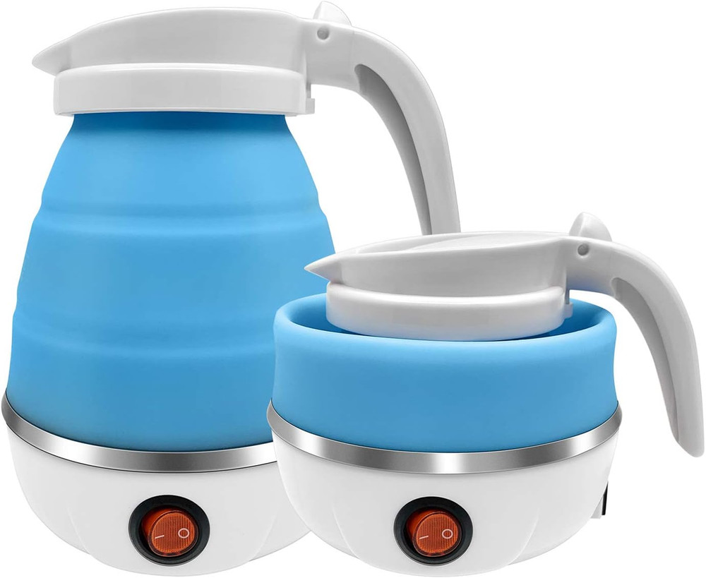 Updateclassic Travel Portable Foldable Electric Kettle, 0.6L Small Collapsible