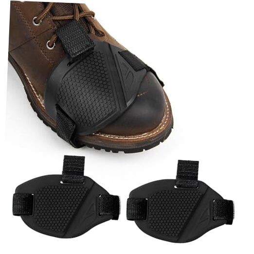 2PCS Motorcycle Shift Pad, Anti-Slip Rubber Protective Motorcycle Boot 2 Pcs