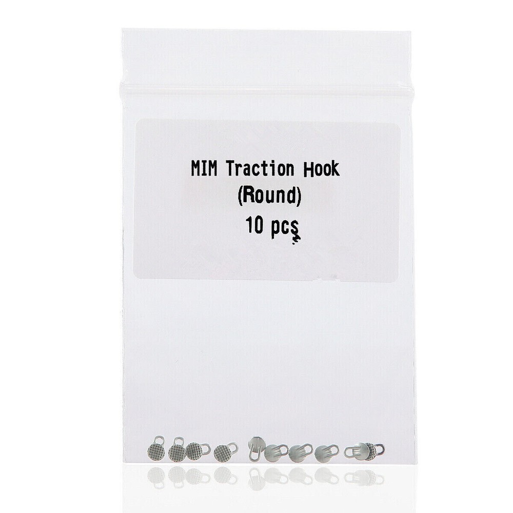 Dental Orthodontic MIM Traction Hook Round/Rectangular Lingual Button Monoblock