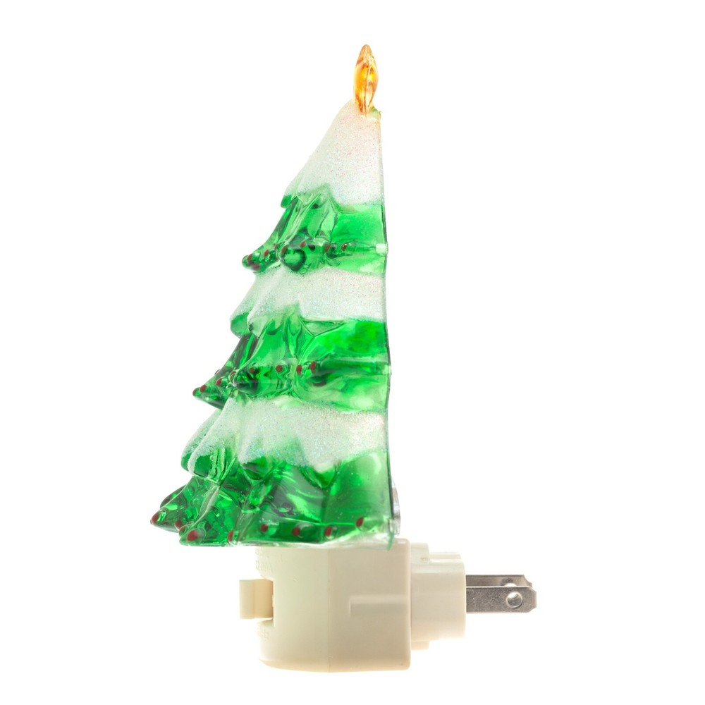 Snow Covered Christmas Tree Night Light with Rotating Socket 5W C7