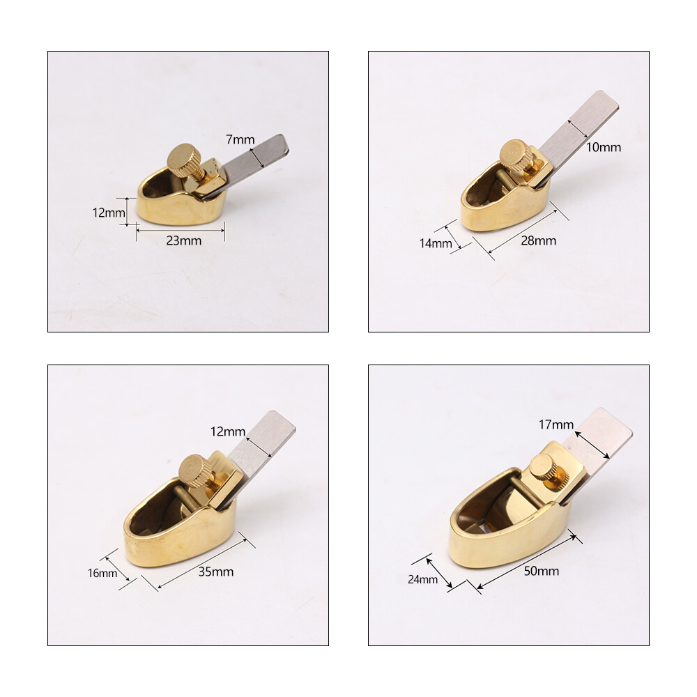 4pcs Brass planes Violin making tools woodworking thumb plane luthier tools