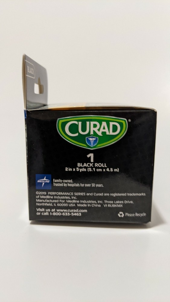 CURAD Performance Series Self Adherent Wrap Black 2"x5 yds. 3 pack