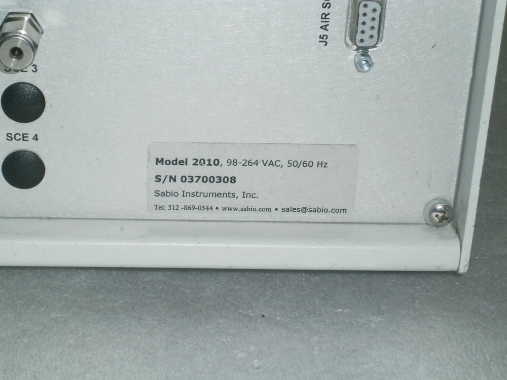 Sabio Instruments Model 2010D Gas Dilution Calibrator 2010
