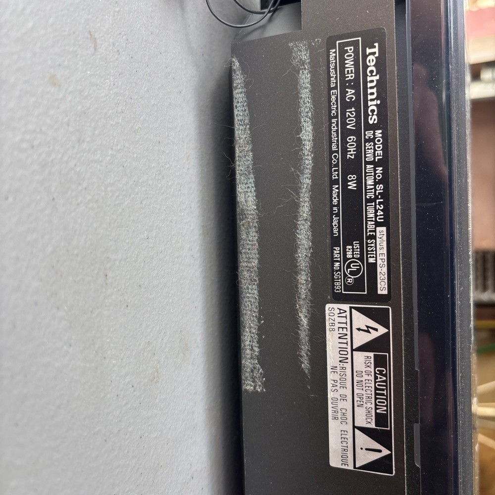 Technics Automatic Turntable System SL-L20 - Read