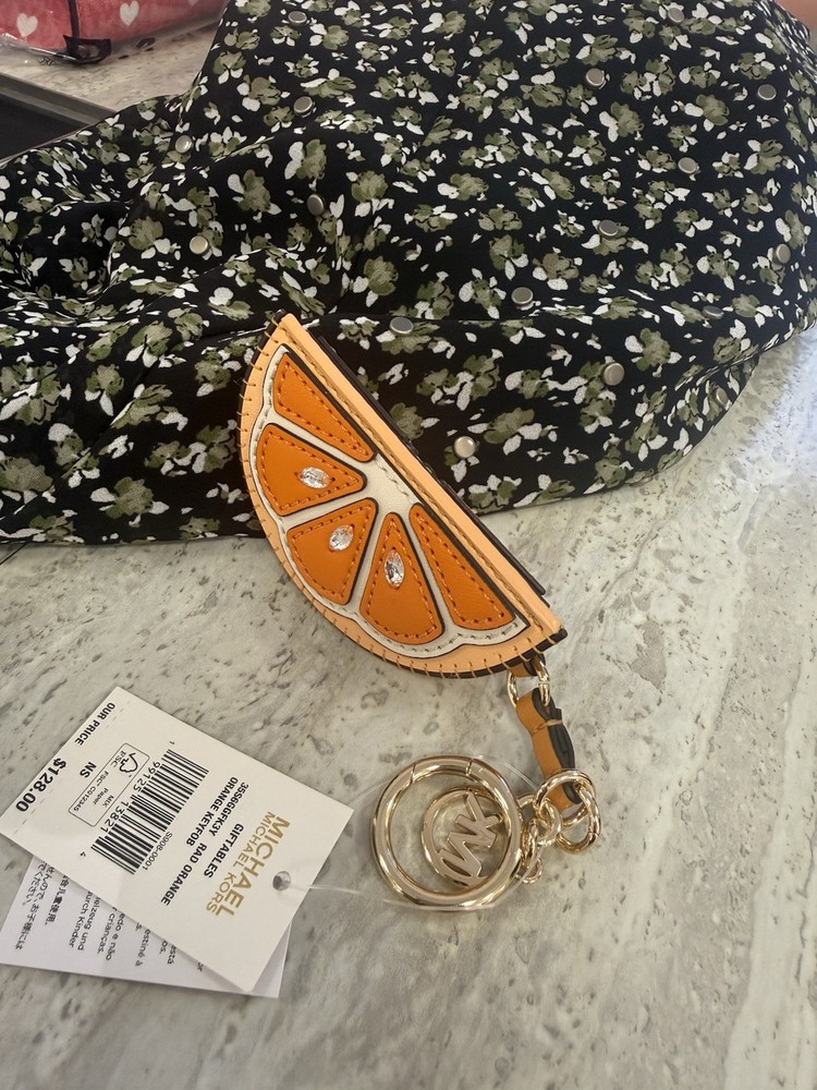 MICHAEL KORS Orange Bag Charm