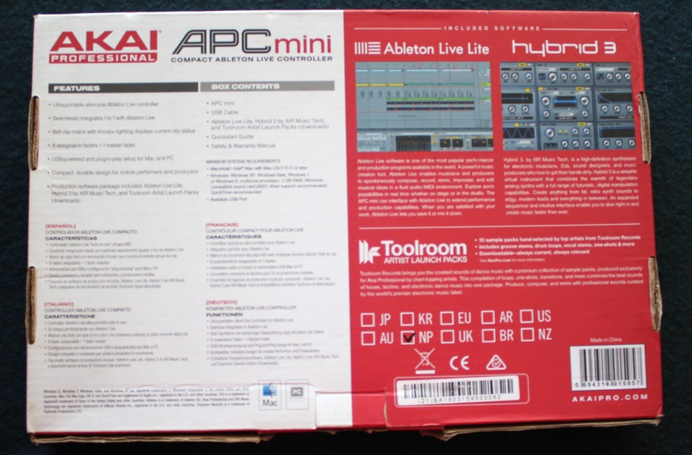 Akai Professional APC Mini Mk 2 Performance Controller for Ableton Live