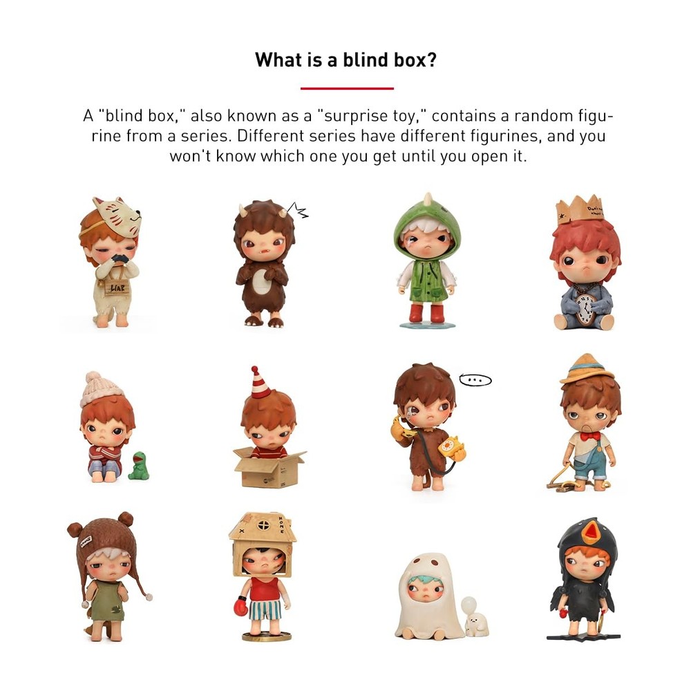 POP MART Hirono The Other One Blind Box Figures, Single Box,