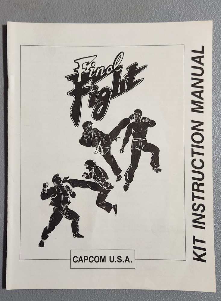 FINAL FIGHT Instruction Manual Video Game Kit 1989 CAPCOM