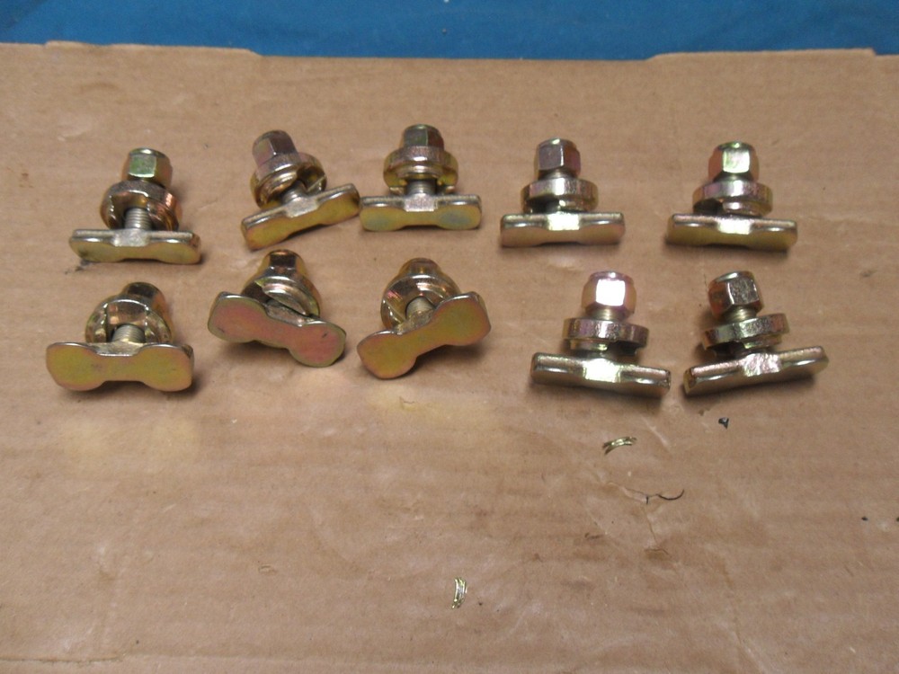10 Pack L Track Threaded Bolt Double Stud Fitting 5,500 Pounds Break Strength