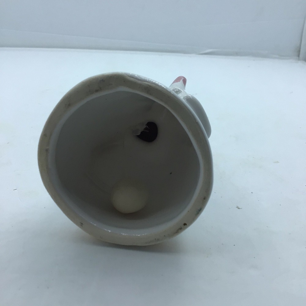 Ceramic Angel Bell Pink Wings Clapper