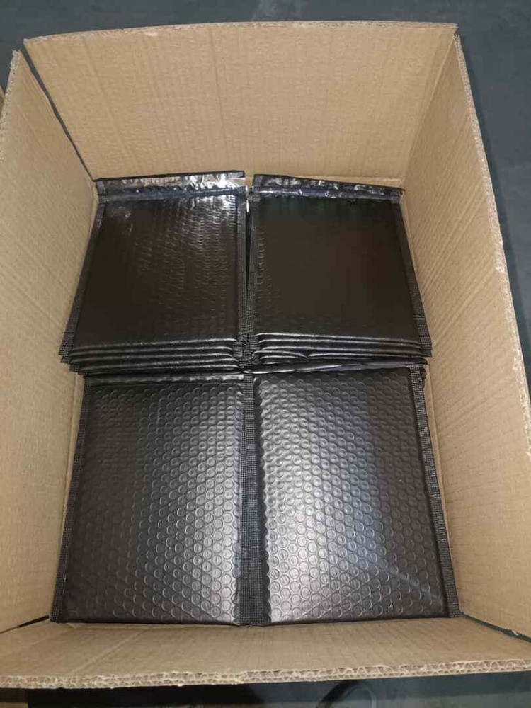 Pick! 10-2000 Poly Bubble Envelopes 6x10" #0 Black Hardshell Mailers