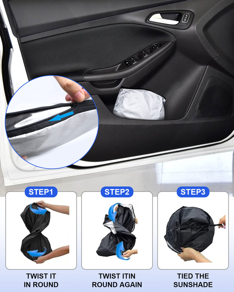 Front Auto Windshield Car Windshield Sun Shade For 13-19 Ford Escape Foldable