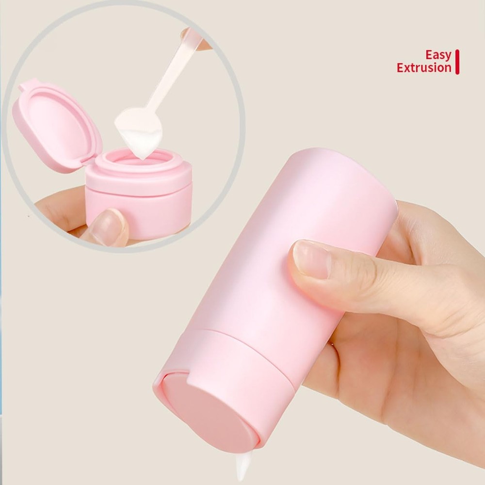 cirea Travel Bottles Set - TSA Approved Leak Proof Squeezable white