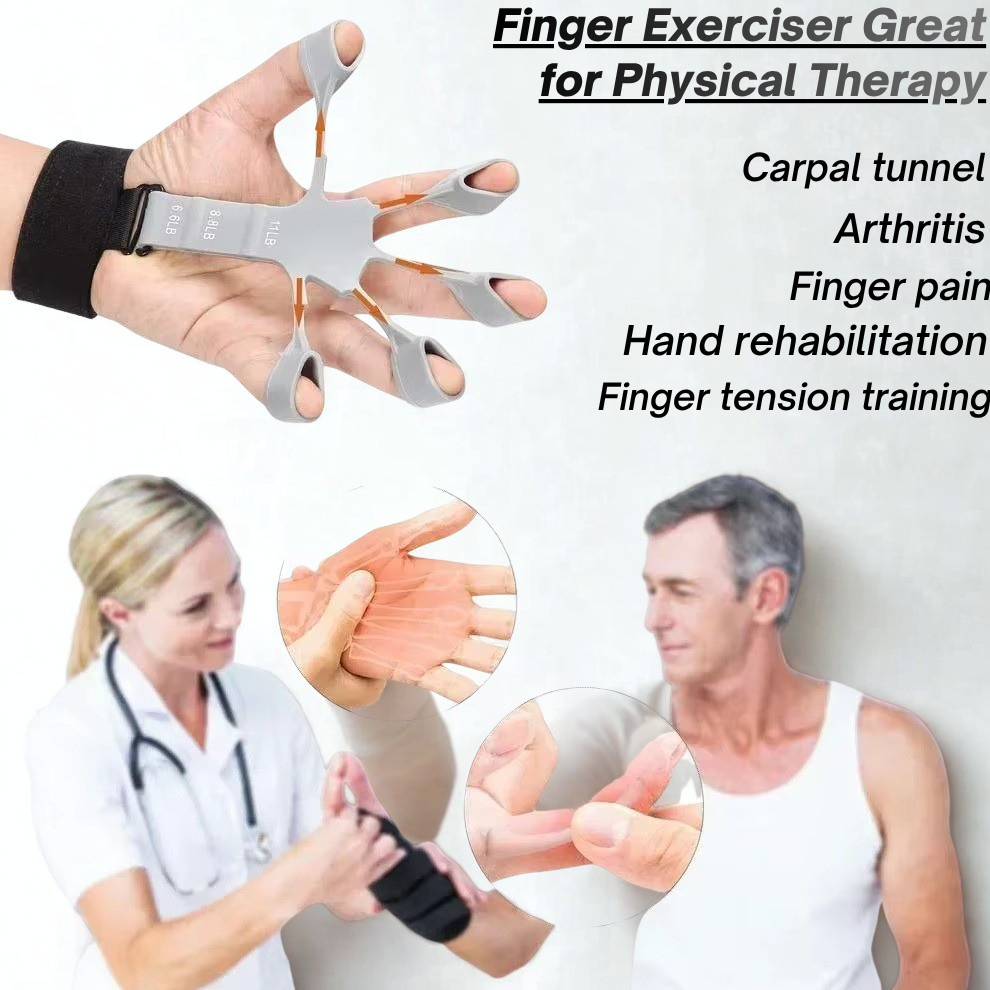Hand Grip Strengthener Finger Trainer Adjustable 13-21 LB Exercise Tool