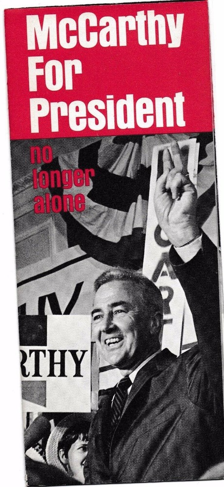 1968 McCarthy For President Brochure