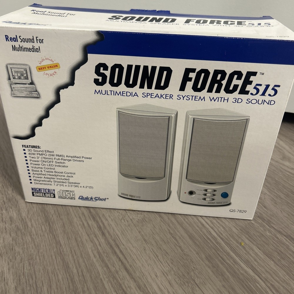 Sound Force 515 Multimedia Speaker System With 3D Sound