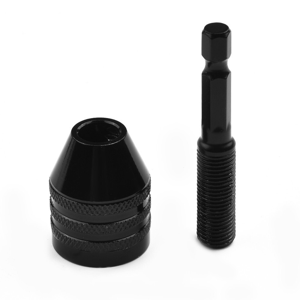 1/4" Keyless Chuck Conversion Hex Shank Adapter Drill Bit Quick Change-Driver
